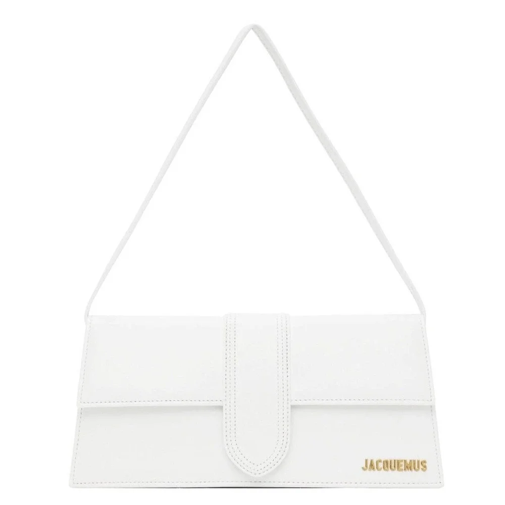 NEW Jacquemus Le Bambino Long Leather Shoulder Bag White Authentic NWT! - Picture 2 of 9